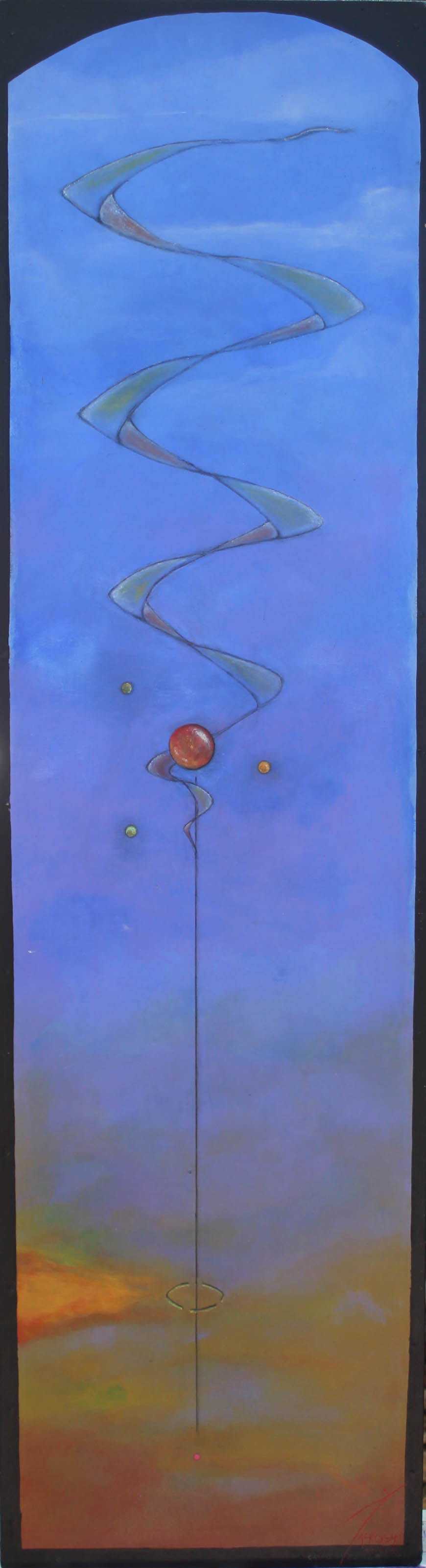 Pintura 1,10 x 0,30 Equilibrio axel jackisch